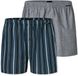 Schiesser Boxershorts 2-pack geweven stof strepen meerkleurig