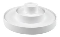 Mopec taartstandaard met 3 etages in wit, 36,5 x 36,5 x 41 cm