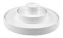 Mopec taartstandaard met 3 etages in wit, 36,5 x 36,5 x 41 cm