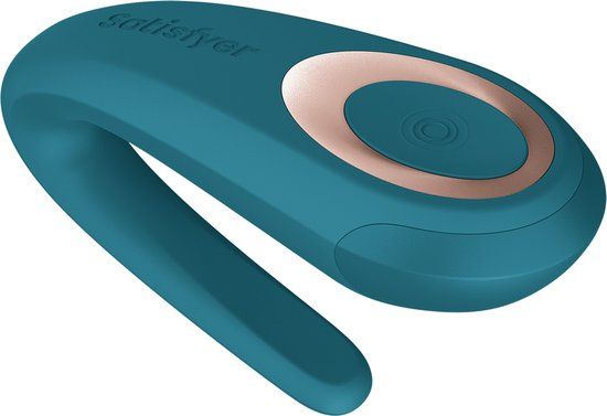 Satisfyer Double Classic Koppelvibrator Donkergroen