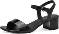Tamaris - Dames - Sandalen met hak - Zwart - Maat 38