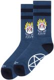 American Socks Hell No Kitty Crewsokken Blauw EU 36-46 Man