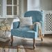 LOBERON Clairmont Fauteuil Bleu