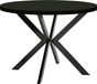 Table à manger "ENDIK" noir, extensible de 110 à 160 cm, avec piètement en métal – Industriel, style loft