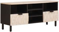 vidaXL TV-meubel, witte gewassen afwerking, 100 x 33 x 46 cm