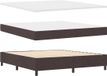 vidaXL Boxspringbed met hoofdeinde Donkerbruin 180 x 200 cm Stof