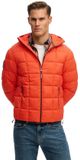 Superdry Fuji Lite Gewatteerde Jas Met Capuchon Heren Peak Orange S