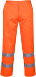 Portwest Hi-Vis polykatoen servicebroek E041 - Oranje - S