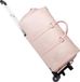 Holland Connections Sac de voyage élégant sur roues avec compartiments spacieux pour vêtements et chaussures - Rose