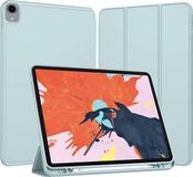 Techsuit Flex Trifold Housse de tablette avec porte-stylo pour Apple iPad Pro 12.9 (2022/2021/2020/2018) - Bleu clair