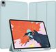 Techsuit Flex Trifold Housse de tablette avec porte-stylo pour Apple iPad Pro 12.9 (2022/2021/2020/2018) - Bleu clair
