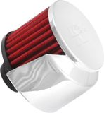 K&N Carterontluchtingsfilter - rubber onderplaat - 32mm aansluiting - Met schild (62-1516)