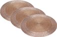 Placemats champagne rond D35 cm