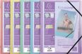 Exacompta 10x Voorordner met 3 kleppen polypropyleen Kreacover Pastel - 8 vakken - A4 - Geassorteerd