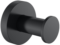 Badkamerplanet Handdoekhaak Rond Mat Zwart - 200 cm