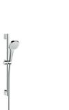 Hansgrohe Croma Select E Vario glijstangset met Croma Select E Vario handdouche EcoSmart 65cm met Isiflex`B doucheslang 160cm wit/chroom