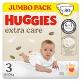 Huggies Extra Care - Baby Diapers - Size 3 (6-10 kg) - 80 Diapers - Wetness Indicator - Disney Designs