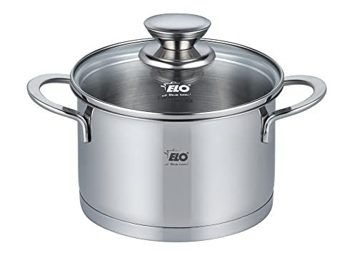 ELO Galant Vleespan 16 cm met glazen deksel - Inductie - RVS