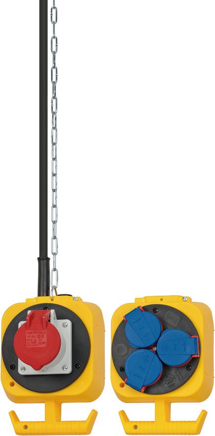 Brennenstuhl 1151960010 Energiedistributie-eenheid (PDU) - Zwart, blauw, geel, rood