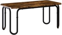 vidaXL Salontafel Gerookt eiken 79,5 x 40 x 36 cm Bewerkt hout