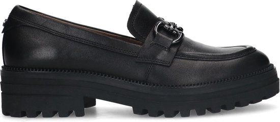 No Stress Dames Zwarte Leren Loafers Maat 39