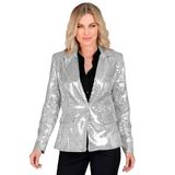 Widmann - Party Fashion Blazer met pailletten voor dames, disco fever, slagermove, showgirl, jacket