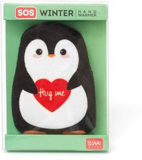 LEGAMI Handwarmer Pinguin - Herbruikbaar - Zwart/Rood