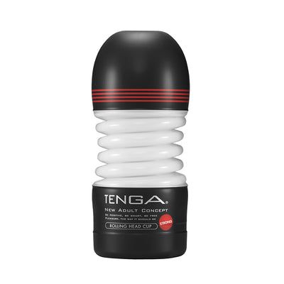 Tenga Rolling Head Cup Strong Male Stroker - Black/White