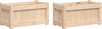 vidaXL Jardinière 2 pc cm bois de pin massif