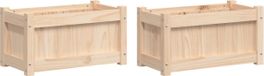 vidaXL Jardinière 2 pc cm bois de pin massif
