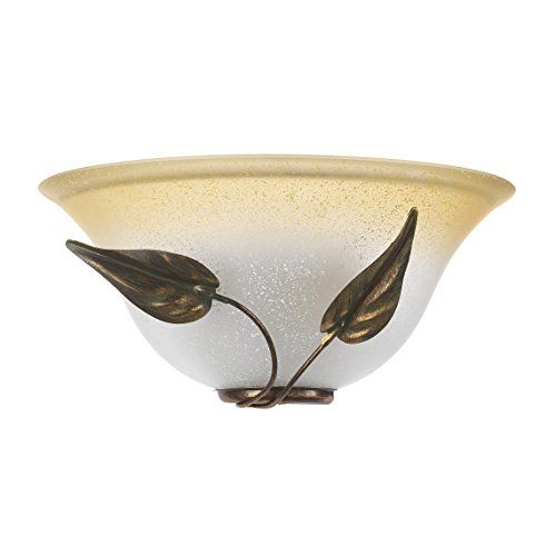 ONLI Mira - Wandlamp - Glas - Ivoorkleurig/Amber - Bruin/Goud - E27