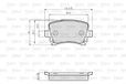 VALEO 872914 Bremsbelagsatz, Scheibenbremse Hinterachse