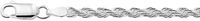 The Jewelry Collection Ketting Koord 3,0 mm - Zilver