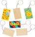 Baker Ross Rechthoek sleutelhangers van hout (8 Stuk) Creatieve Knutselset Voor Kinderen