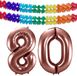Folat 80 jaar rosé goud folieballon 86 cm