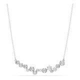 Swarovski Constella ketting, Verschillende slijpvormen, Wit, Rodium toplaag