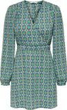 ONLY ALMA LIFE POLY L/S RILEY DRESS AOP Femme Robe - Taille S