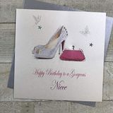Wit White Cotton Cards Happy Gorgeous Niece Birthday Card