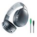 Skullcandy Crusher Evo Draadloze over-ear koptelefoon met Sensory Bass, een accuduur van 40 uur, microfoon, ondersteuning voor iPhone/Android- en Bluetooth-apparaten – Grijs