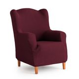 Maxifundas Elastische bankovertrek voor bank, oorstoel, rood, extra zacht, antislip en elastisch, model Inka