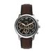 Fossil Neutra Herenhorloge, chronograaf kwartsuurwerk, met leren band, bruin en bruin, 44 mm