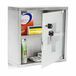 Relaxdays medicijnkastje met slot - RVS - 30 x 30 x 12 cm