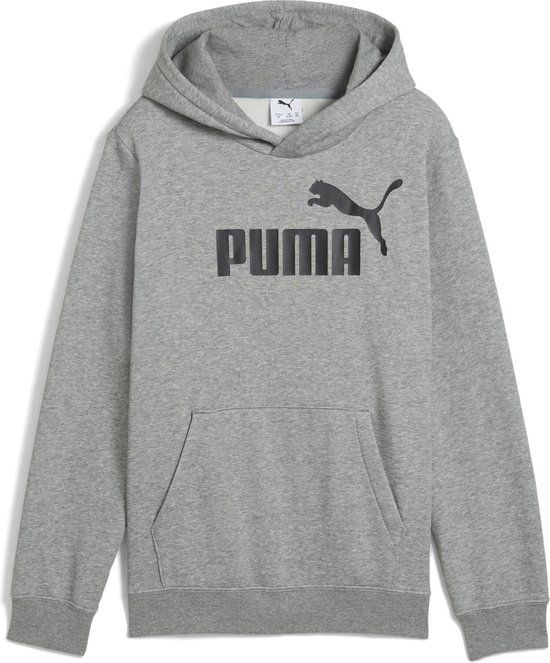 PUMA ESS No. 1 Logo Hoodie FL B Unisex Trui - medium gray heather