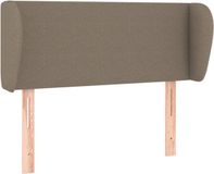 vidaXL Hoofdbord - Stof - Taupe - 93x23x78/88 cm