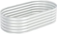 vidaXL Verhoogde Plantenbak - 160x80x44 cm - Gegalvaniseerd Staal - Zilver