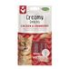 Bubimex Creamy Snacks Kip en Cranberry - Snacks Likcrème voor katten - Gladde, romige en smakelijke textuur - Stimuleert de eetlust en bevordert de hydratatie - 4 x 15 g