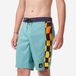Nabaiji Short de bain surf enfant, 900 Checkboard bleu