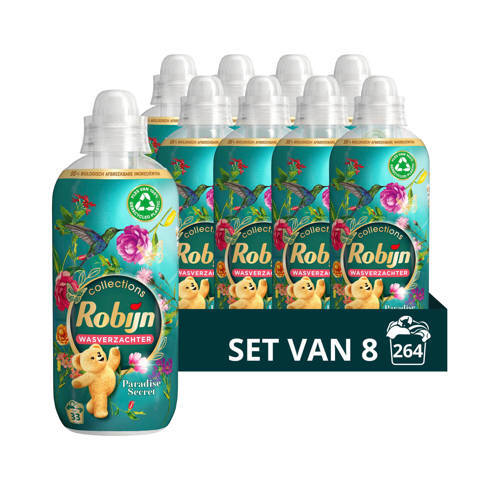 Robijn Robijn Collections Paradise Secret Wasverzachter - 8 x 33 wasbeurten - Voordeelverpakking - 264 wasbeurten