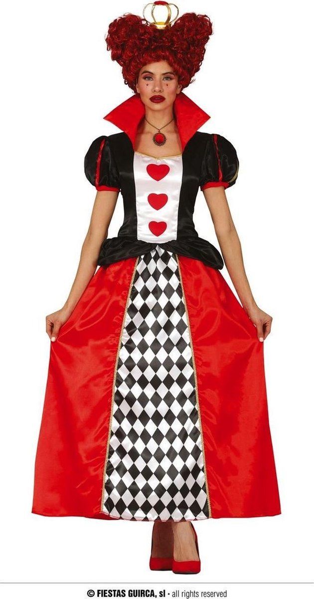 Guirca Casino Kostuum Hartendame In Wonderland Vrouw Maat 38-40