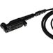 vhbw Headset kompatibel mit HYT PD662G, PD602, PD602G, PD600, PD662, PD605, PD660 Funkgerät mit PTT Mikrofon - transparent, schwarz, Akustikschlauch